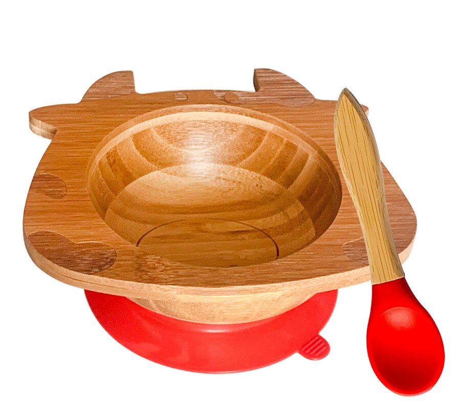 Bamboo Baby Plate Feeding Bowl